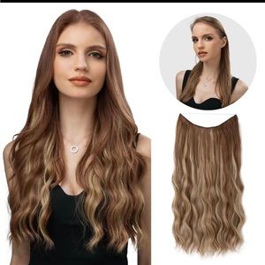 2 NEW-Never Worn 20” Synthetic Hair Halo [EXTENSIONS] BUY 1 Hair Halo—GET 1 FREE